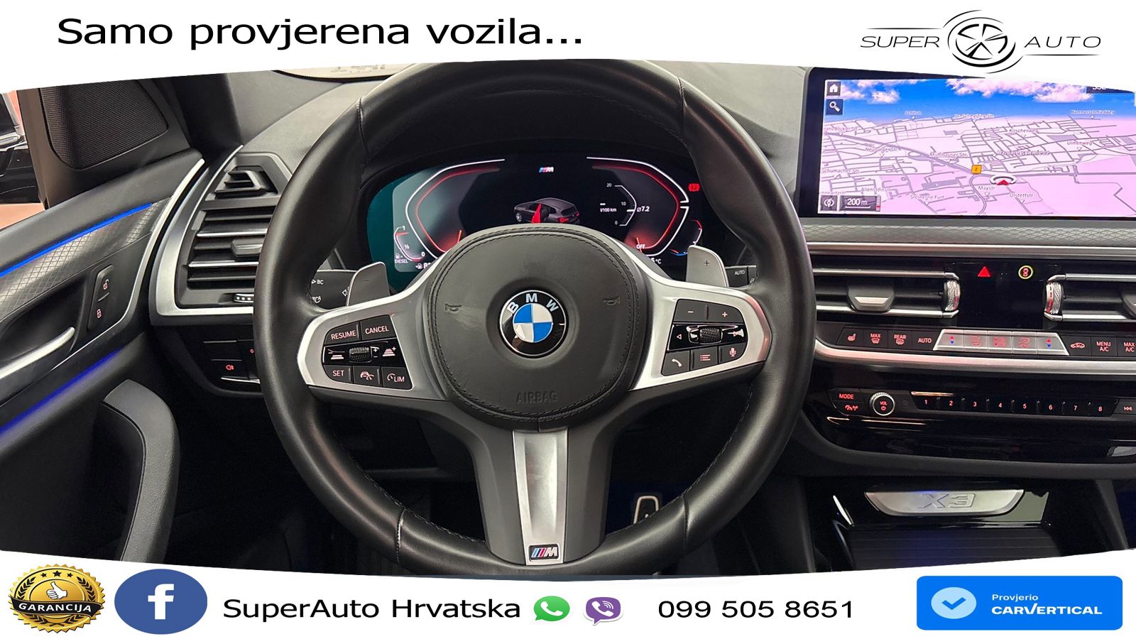BMW X3 20d xDrive Steptronic M Sport LED+GR SJED+ACC