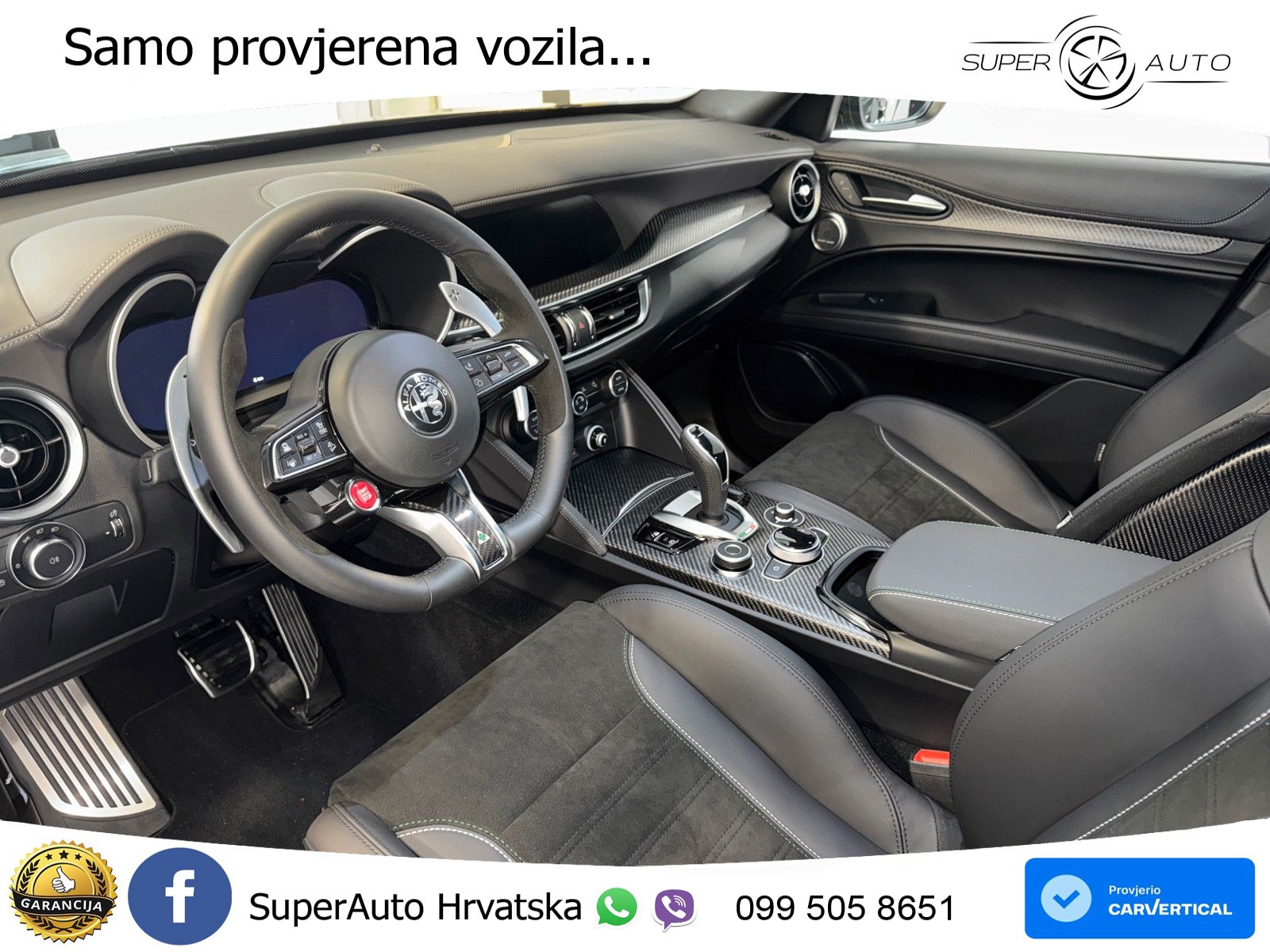 Alfa Romeo Stelvio Quadrifoglio 2.9 V6 Bi-Turbo (520 KS) Q4 Automatic LED+ACC