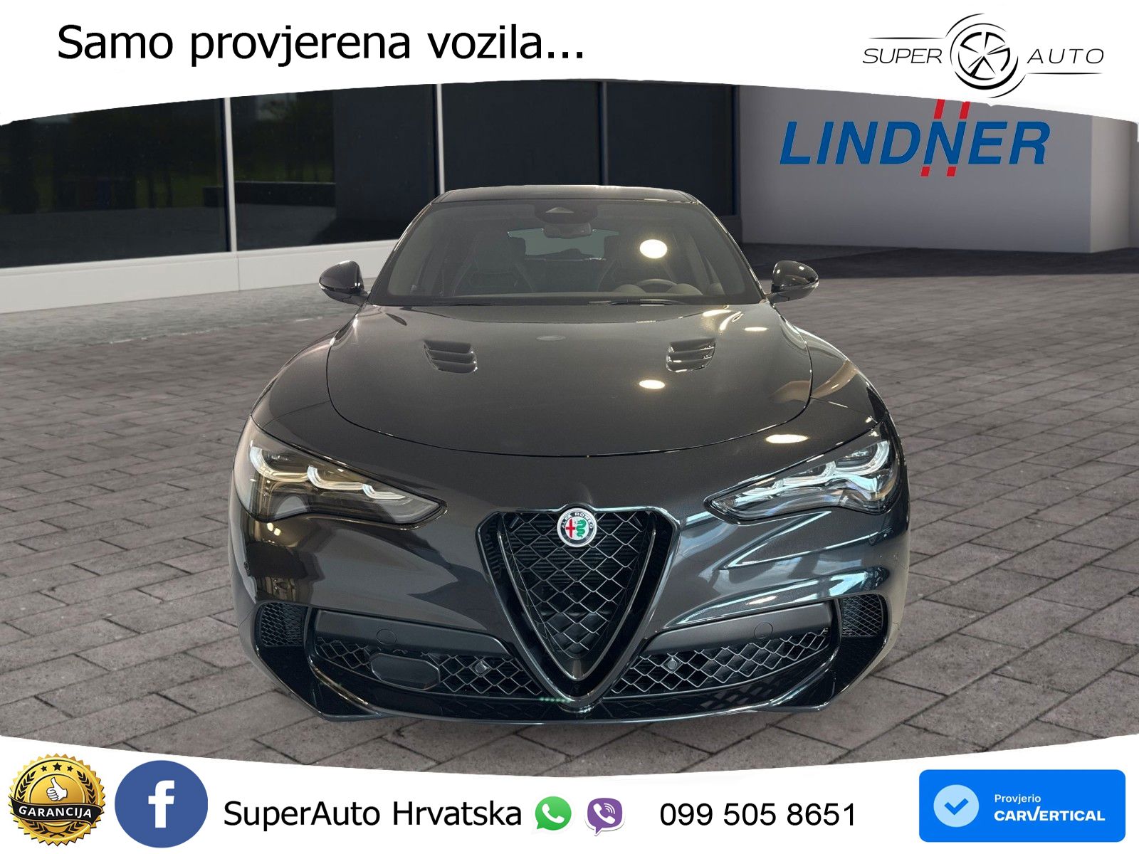 Alfa Romeo Stelvio Quadrifoglio 2.9 V6 Bi-Turbo (520 KS) Q4 Automatic LED+ACC