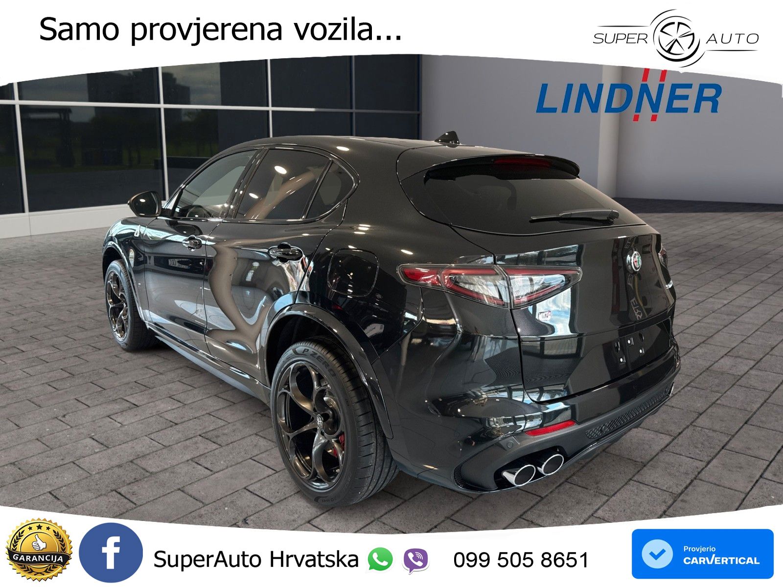 Alfa Romeo Stelvio Quadrifoglio 2.9 V6 Bi-Turbo (520 KS) Q4 Automatic LED+ACC