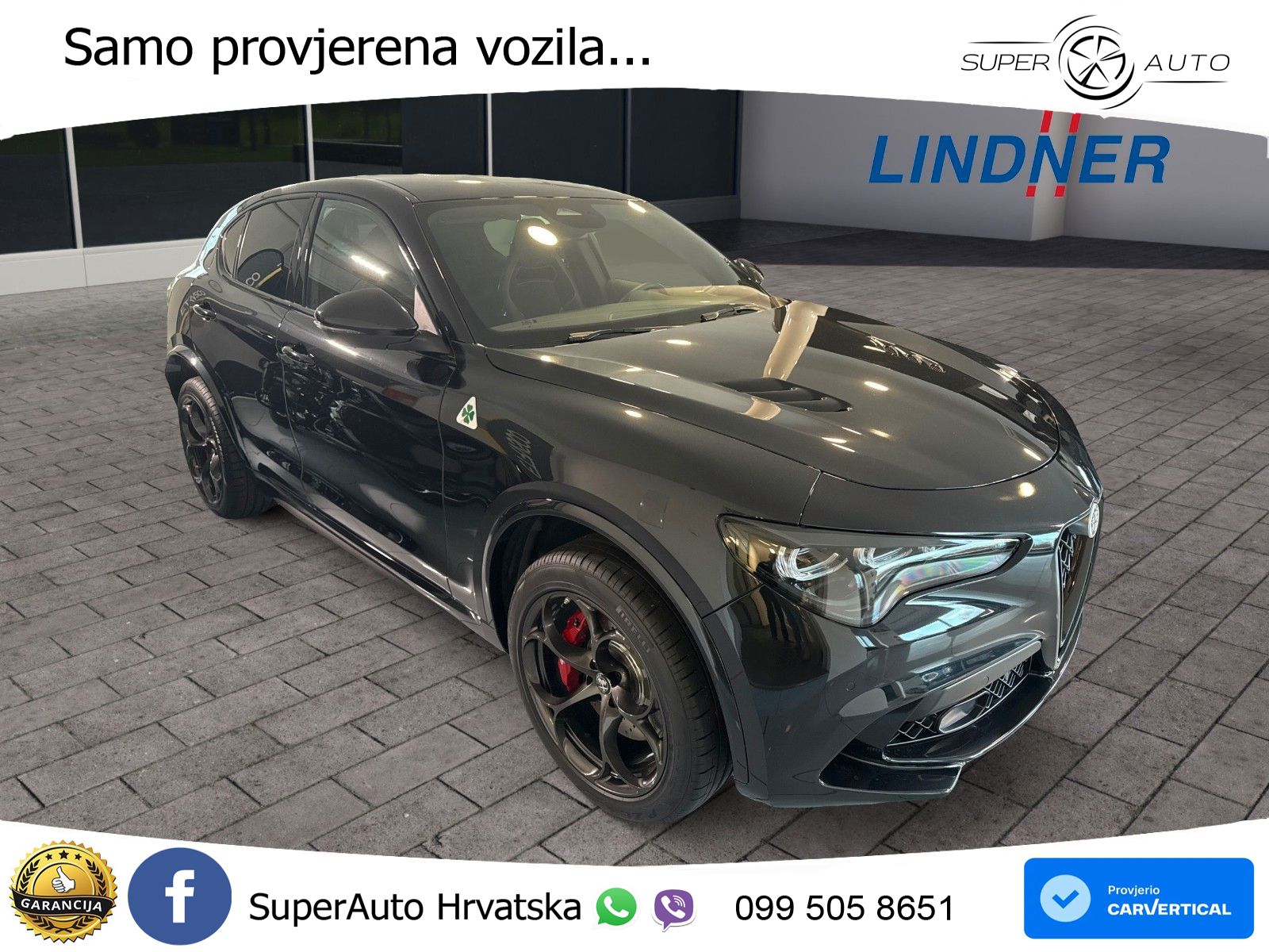 Alfa Romeo Stelvio Quadrifoglio 2.9 V6 Bi-Turbo (520 KS) Q4 Automatic LED+ACC
