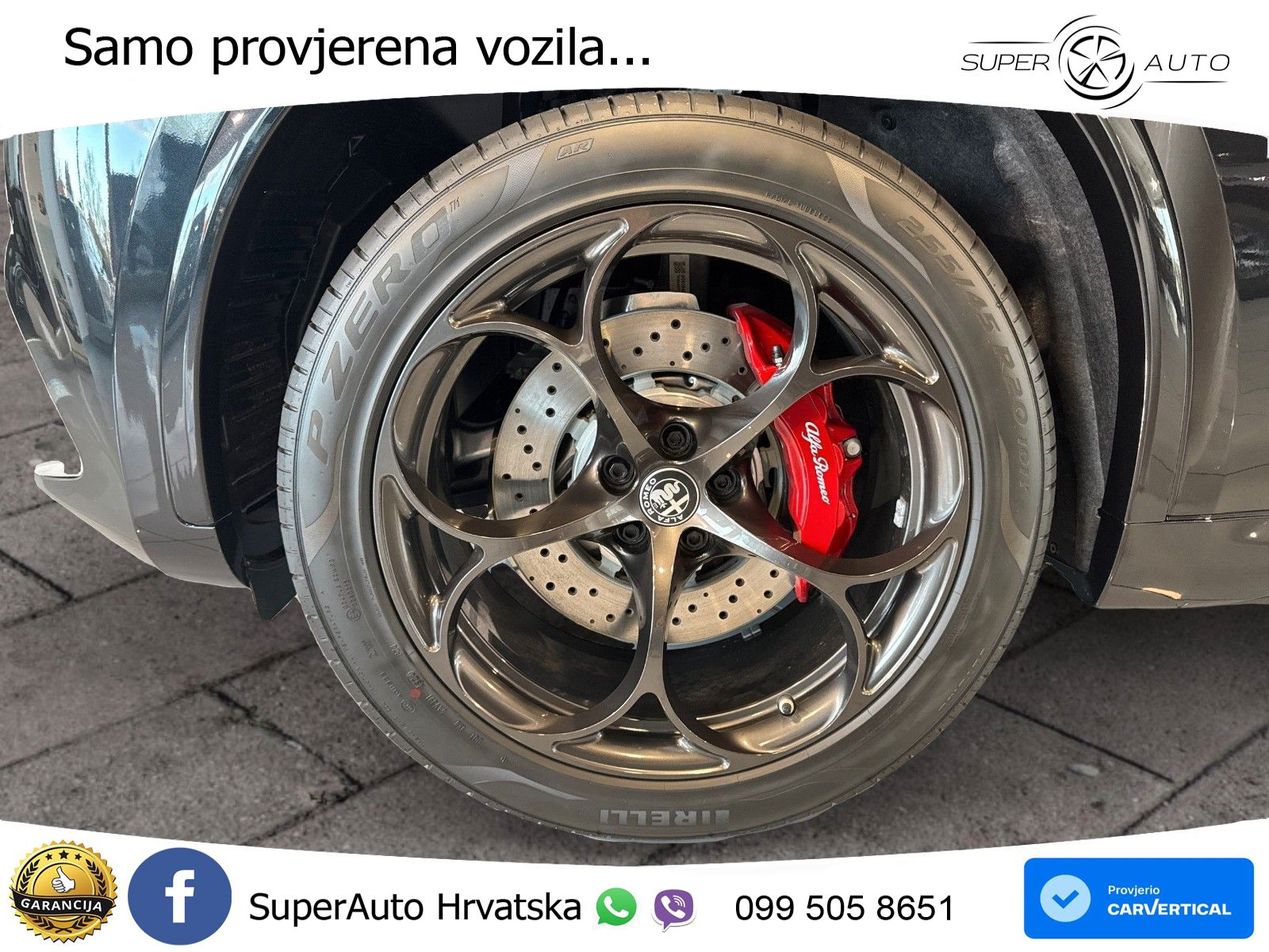 Alfa Romeo Stelvio Quadrifoglio 2.9 V6 Bi-Turbo (520 KS) Q4 Automatic LED+ACC