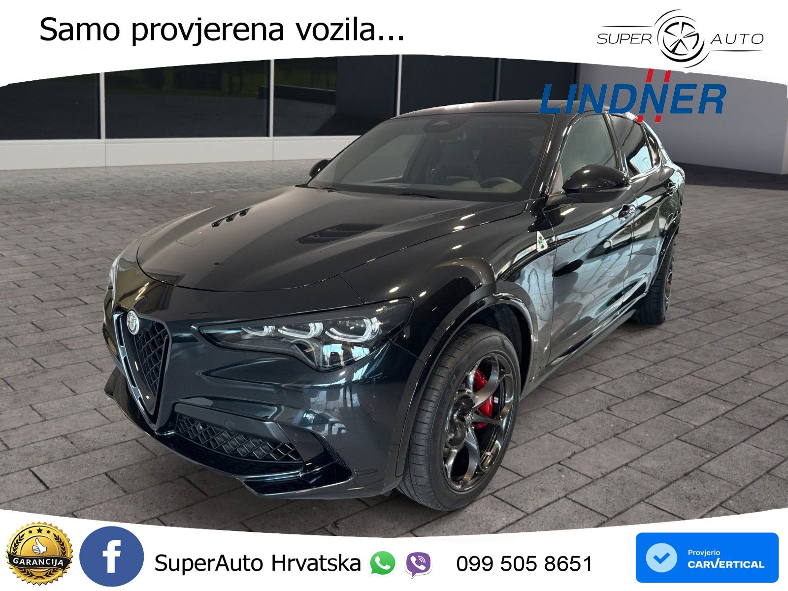 Alfa Romeo Stelvio Quadrifoglio 2.9 V6 Bi-Turbo (520 KS) Q4 Automatic LED+ACC