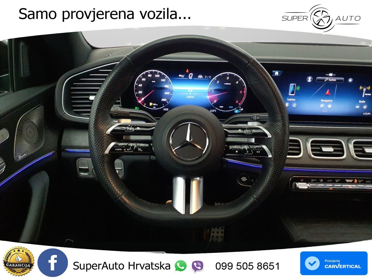 Mercedes GLE 450d (367 KS) EQ Boost 4MATIC 9G-TRONIC AMG ZRAČNI+ACC+GR SJED+KAM+PANO