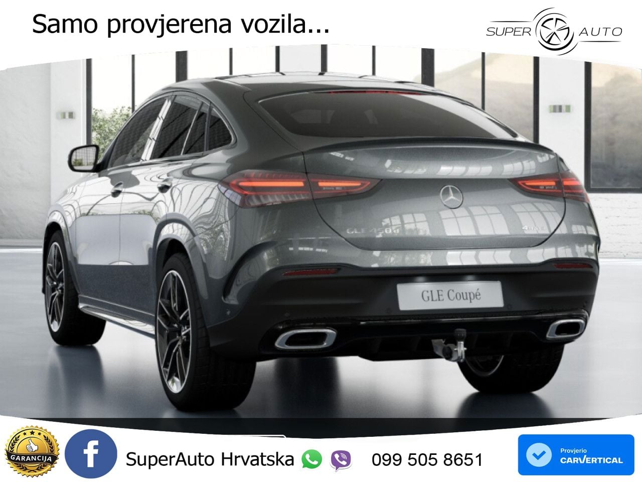 Mercedes GLE 450d (367 KS) EQ Boost 4MATIC 9G-TRONIC AMG ZRAČNI+ACC+GR SJED+KAM+PANO