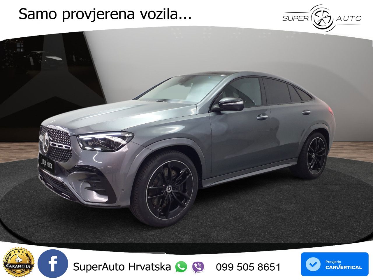 Mercedes GLE 450d (367 KS) EQ Boost 4MATIC 9G-TRONIC AMG ZRAČNI+ACC+GR SJED+KAM+PANO