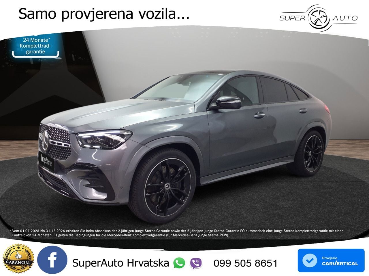 Mercedes GLE 450d (367 KS) EQ Boost 4MATIC 9G-TRONIC AMG ZRAČNI+ACC+GR SJED+KAM+PANO