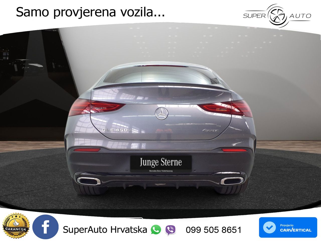 Mercedes GLE 450d (367 KS) EQ Boost 4MATIC 9G-TRONIC AMG ZRAČNI+ACC+GR SJED+KAM+PANO