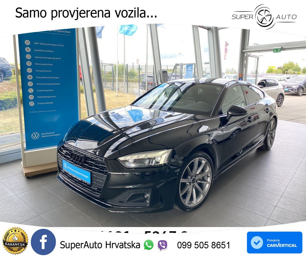 Audi A5 Sportback 40 TDI (204 KS) quattro S tronic advanced MATRIX+GR SJED+KAM