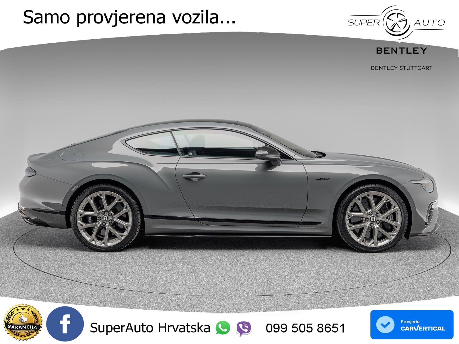 Bentley Continental GT IV 4.0 V8 TFSi (782 KS) AWD DCT LED+GR SJED+ACC
