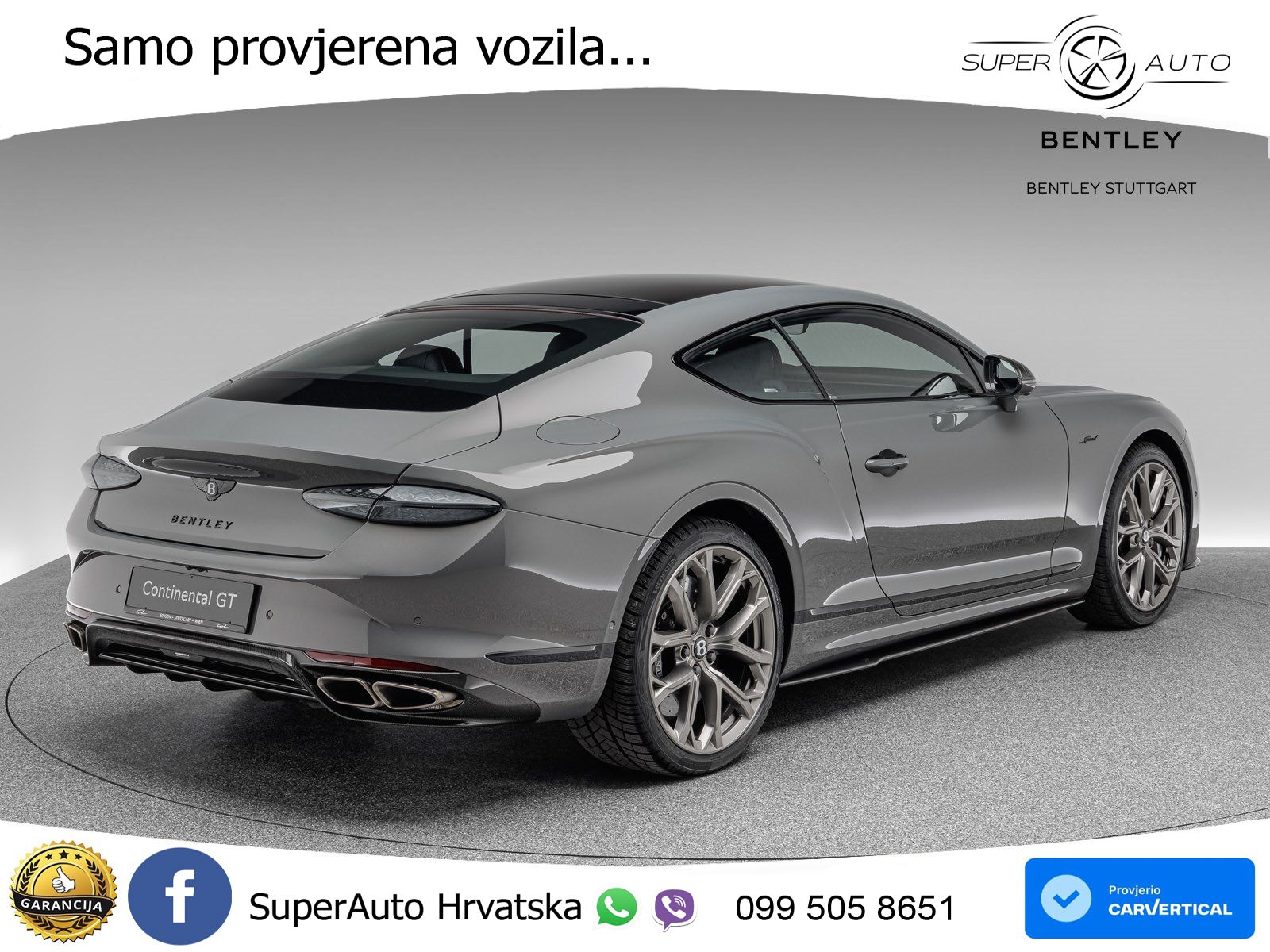 Bentley Continental GT IV 4.0 V8 TFSi (782 KS) AWD DCT LED+GR SJED+ACC