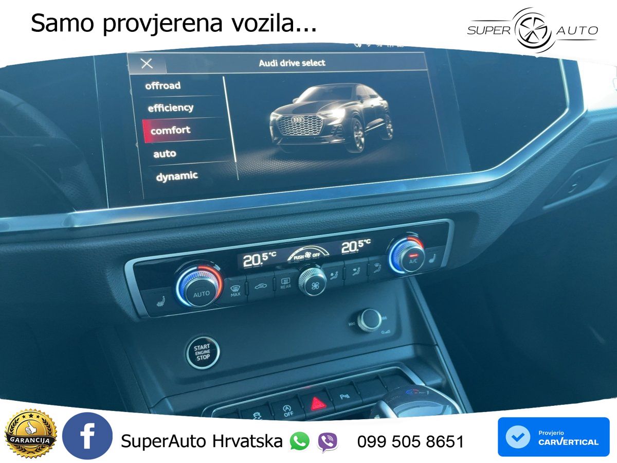Audi Q3 II Sportback 35 TFSI (150 KS) S tronic S line LED+GR SJED+ACC
