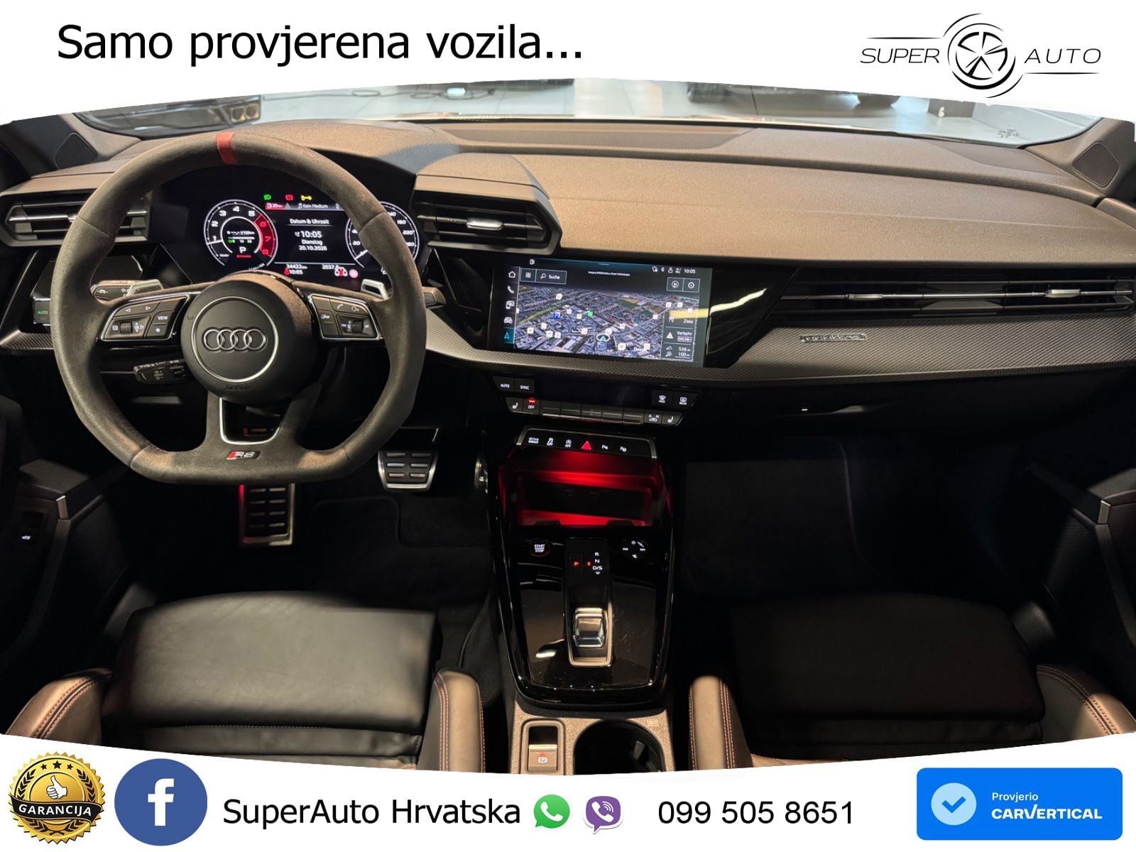 Audi RS3 Sedan 2.5 TFSI (400 KS) quattro S tronic LED+GR SJED+ACC