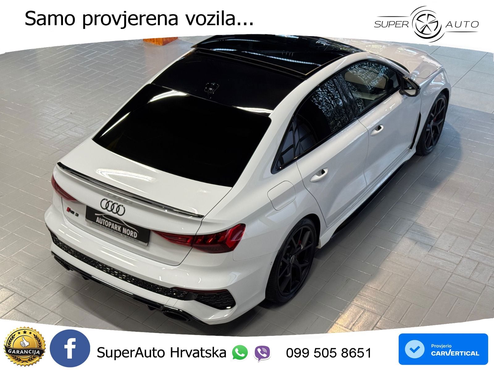 Audi RS3 Sedan 2.5 TFSI (400 KS) quattro S tronic LED+GR SJED+ACC