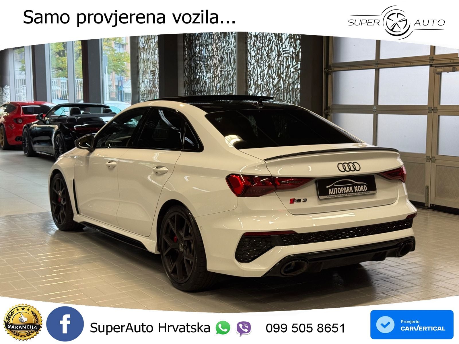 Audi RS3 Sedan 2.5 TFSI (400 KS) quattro S tronic LED+GR SJED+ACC