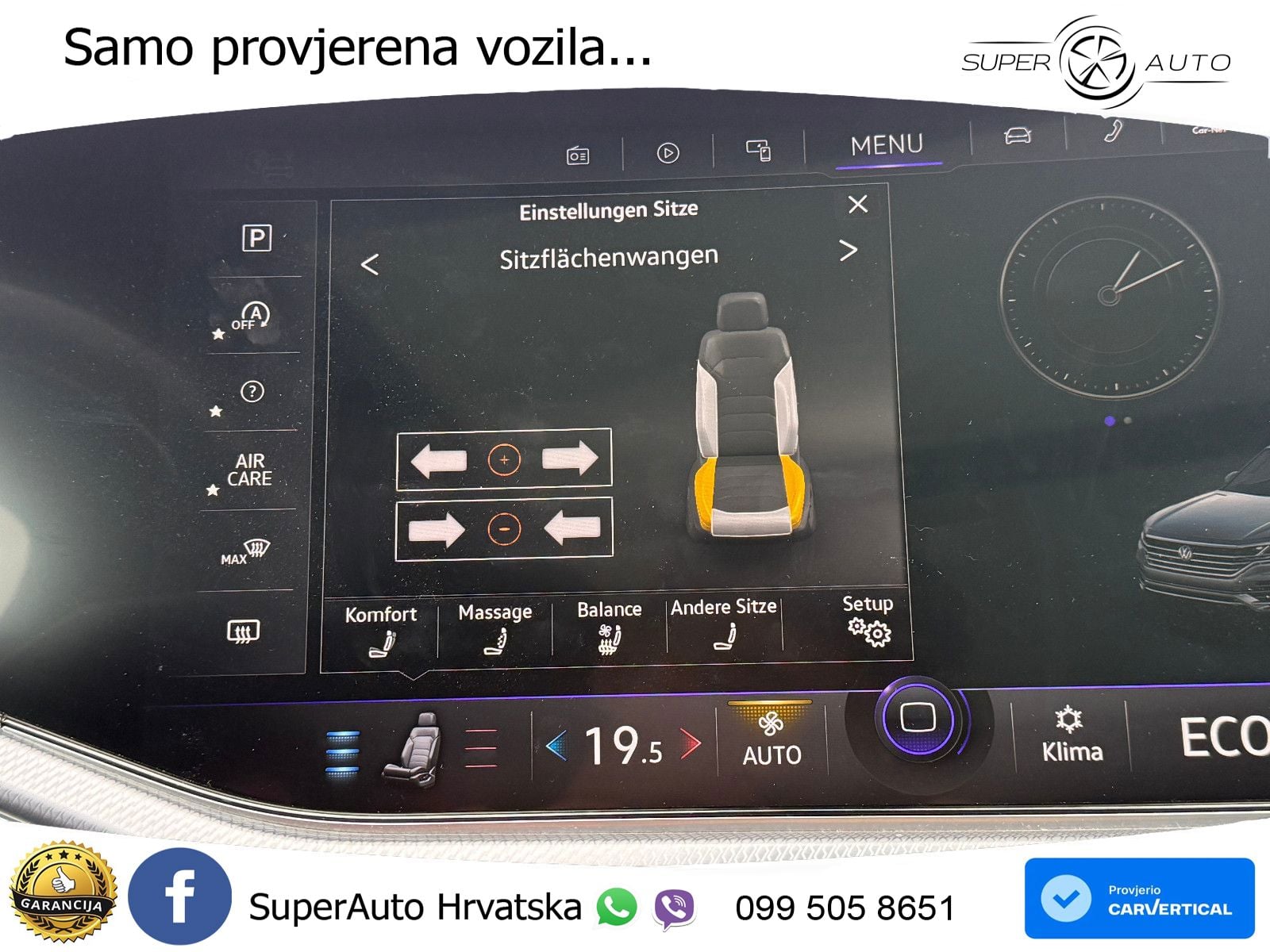 Volkswagen Touareg 3.0 V6 TDI (286 KS) 4MOTION Tiptronic R-Line ZRAČNI+ACC+GR SJED+KAM+PANO