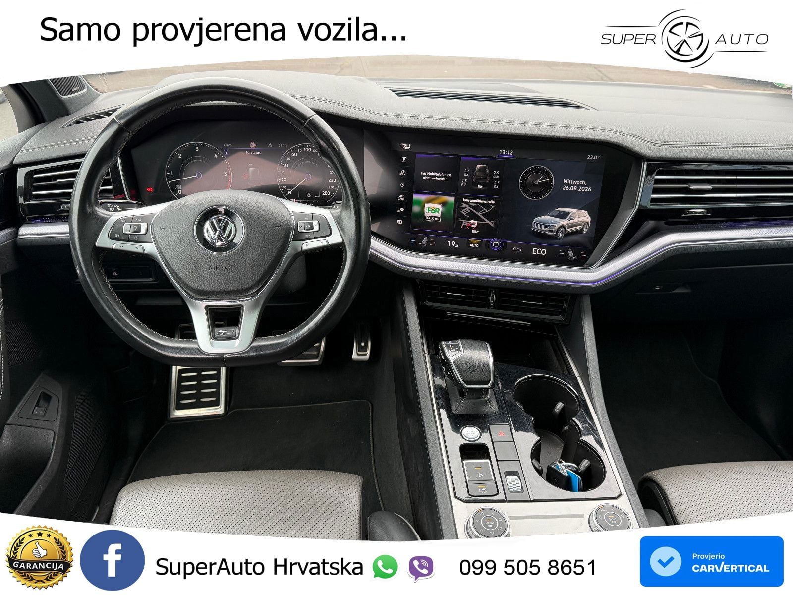 Volkswagen Touareg 3.0 V6 TDI (286 KS) 4MOTION Tiptronic R-Line ZRAČNI+ACC+GR SJED+KAM+PANO