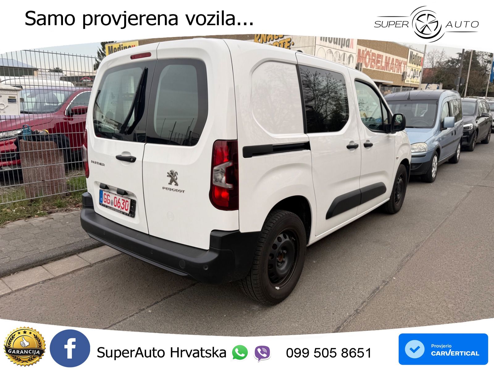Peugeot Partner Premium L1 Navi/Sortimo/Scheckheft 102 KS