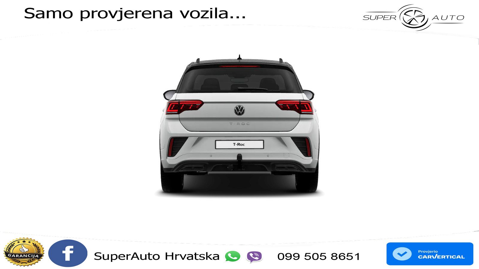 Volkswagen T-Roc 1.5 TSI (150 KS) DSG R-Line LED+GR SJED+ACC