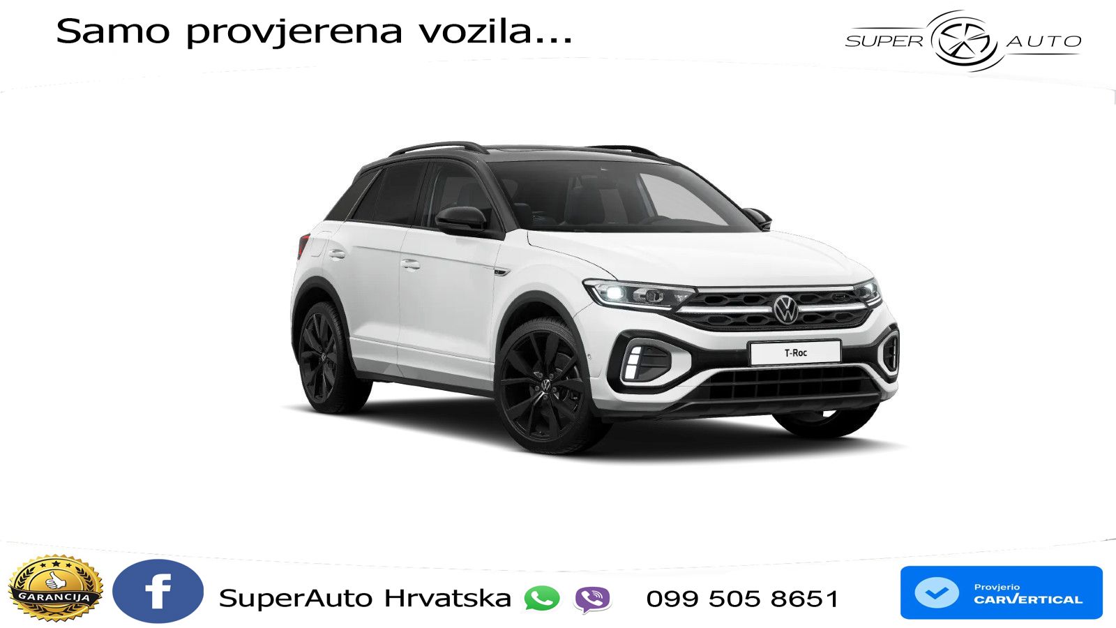 Volkswagen T-Roc 1.5 TSI (150 KS) DSG R-Line LED+GR SJED+ACC