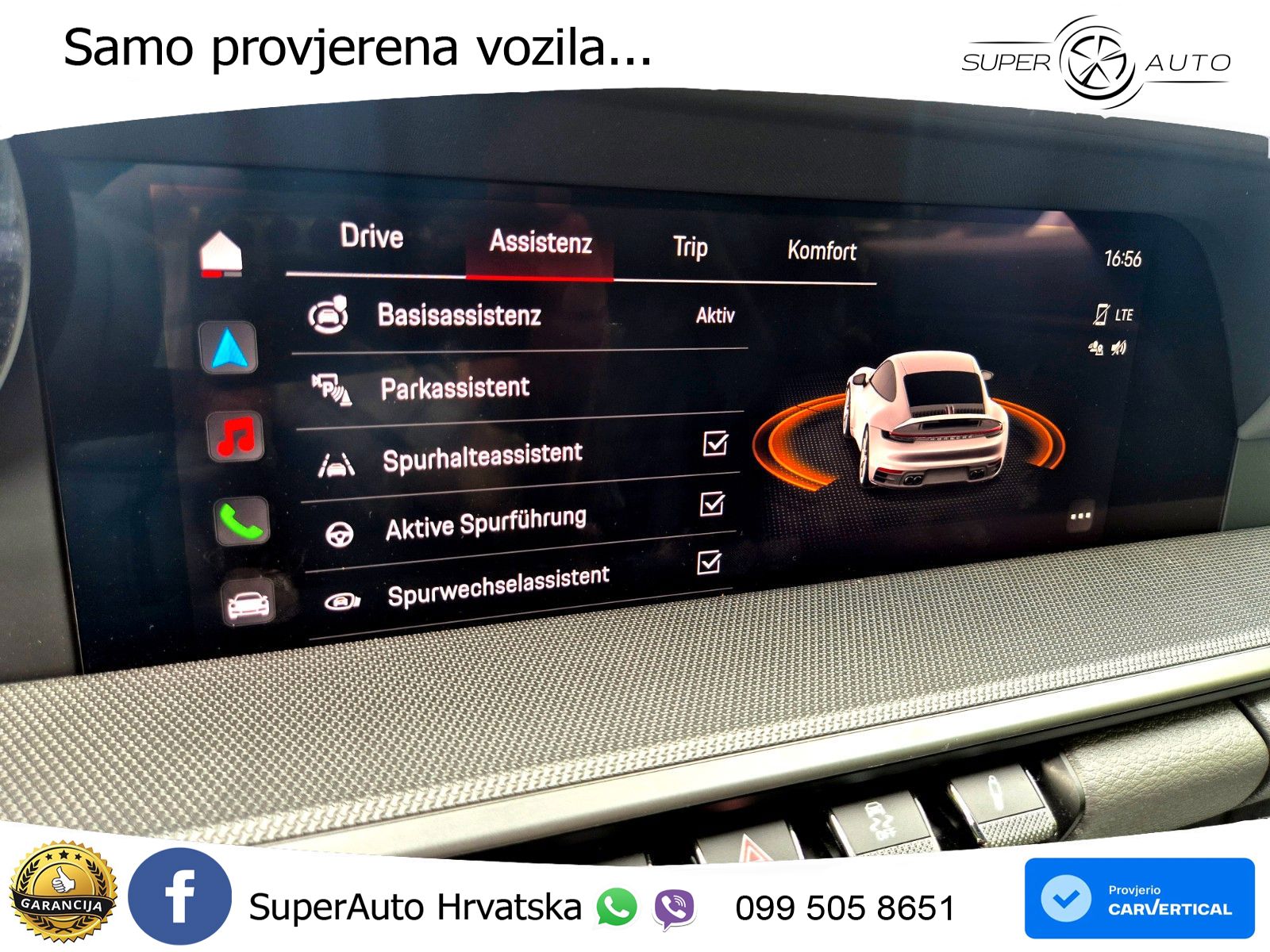 Porsche 911 Carrera 3.0 (385 KS) PDK ZRAČNI+ACC+GR SJED+KAM+PANO