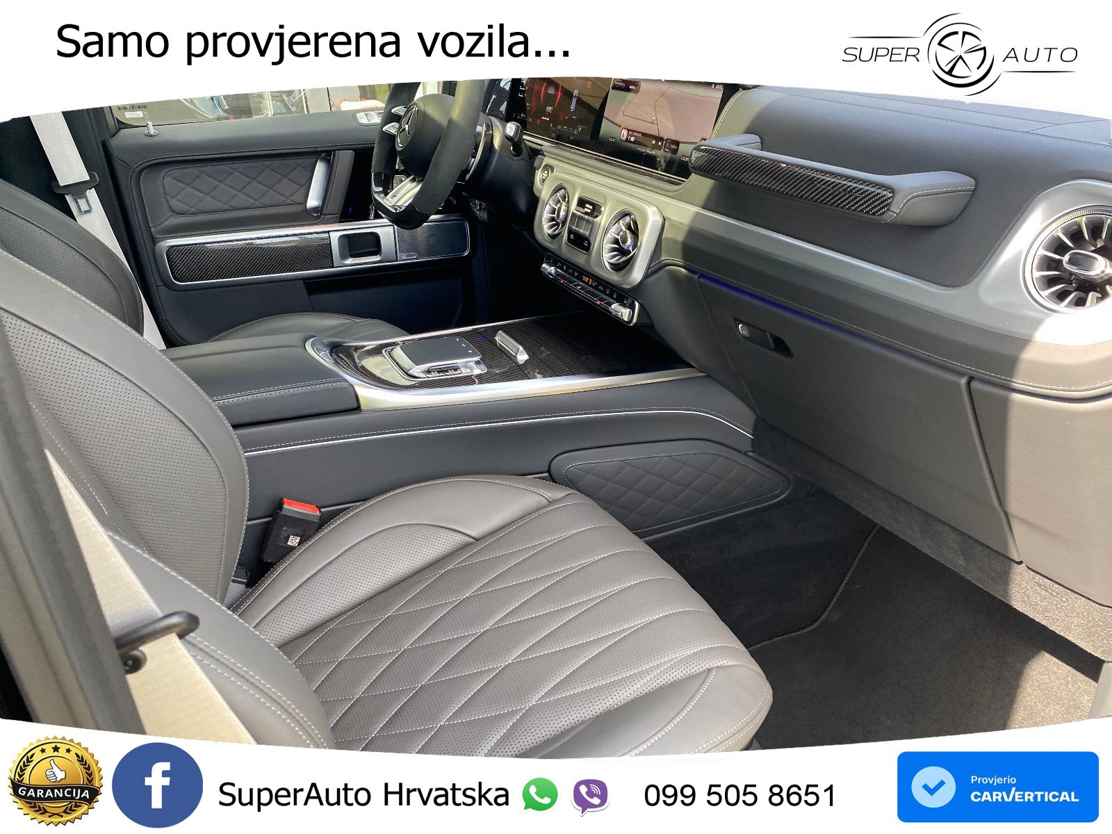 Mercedes AMG G 63 Long V8 (585 KS) 4MATIC 9G-TRONIC AMG SPEEDSHIFT TCT ZRAČNI+ACC+4xGR SJED+KAM
