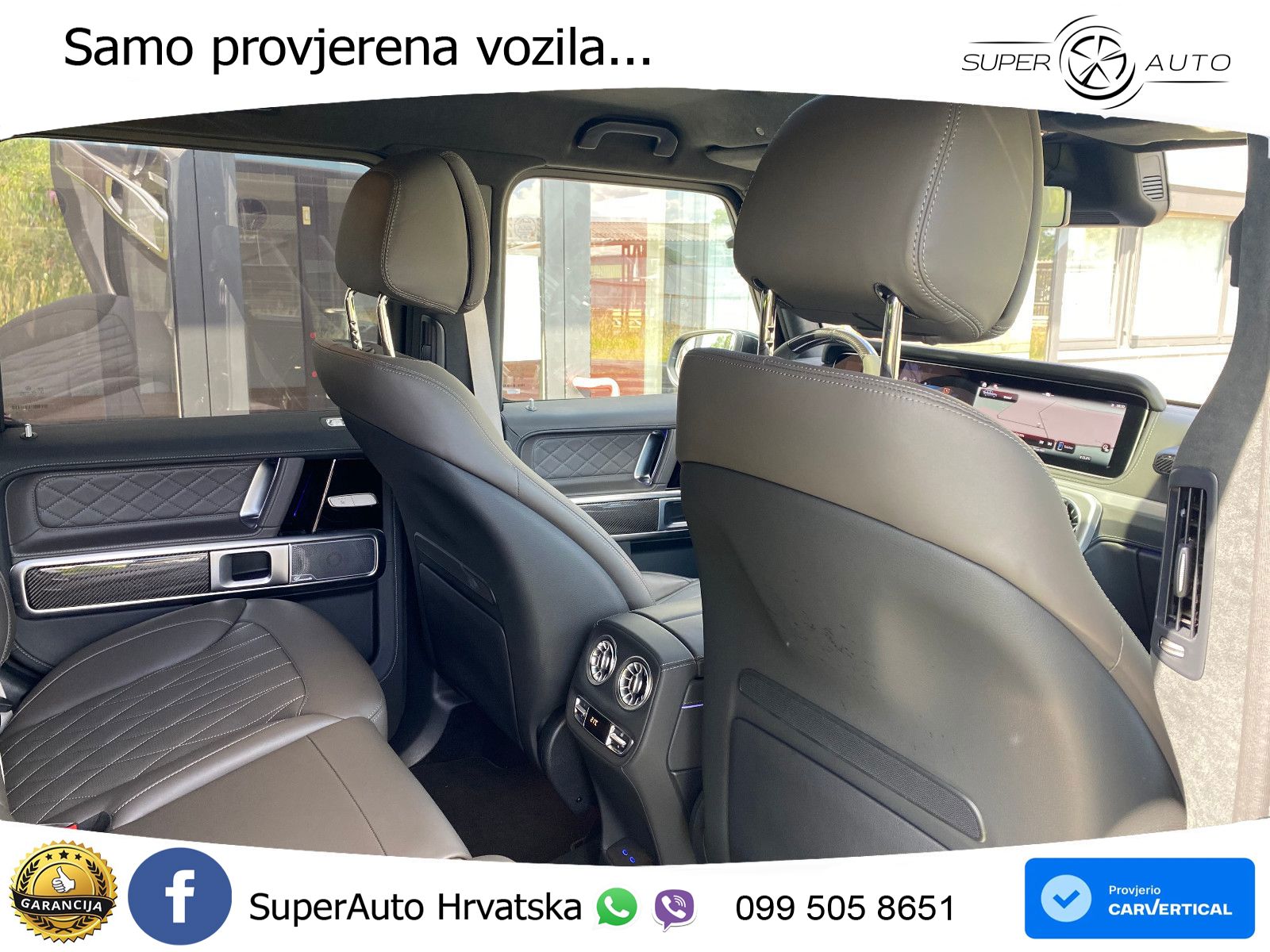 Mercedes AMG G 63 Long V8 (585 KS) 4MATIC 9G-TRONIC AMG SPEEDSHIFT TCT ZRAČNI+ACC+4xGR SJED+KAM