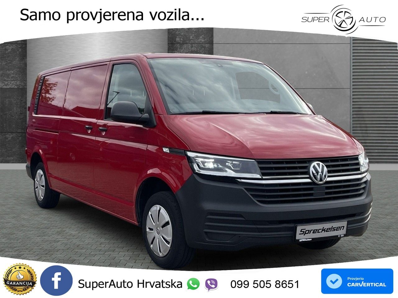 Volkswagen Transporter Kasten 2.0 TDI Kasten lang++AHK++LED 110 KS