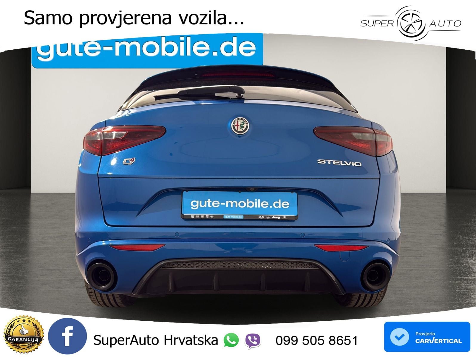Alfa Romeo Stelvio 2.2 MultiJet II (210 KS) Q4 Automatic LED+GR SJED+ACC