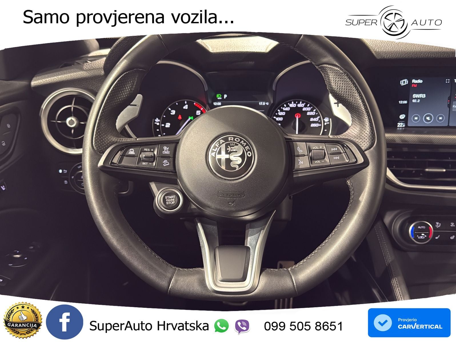 Alfa Romeo Stelvio 2.2 MultiJet II (210 KS) Q4 Automatic LED+GR SJED+ACC