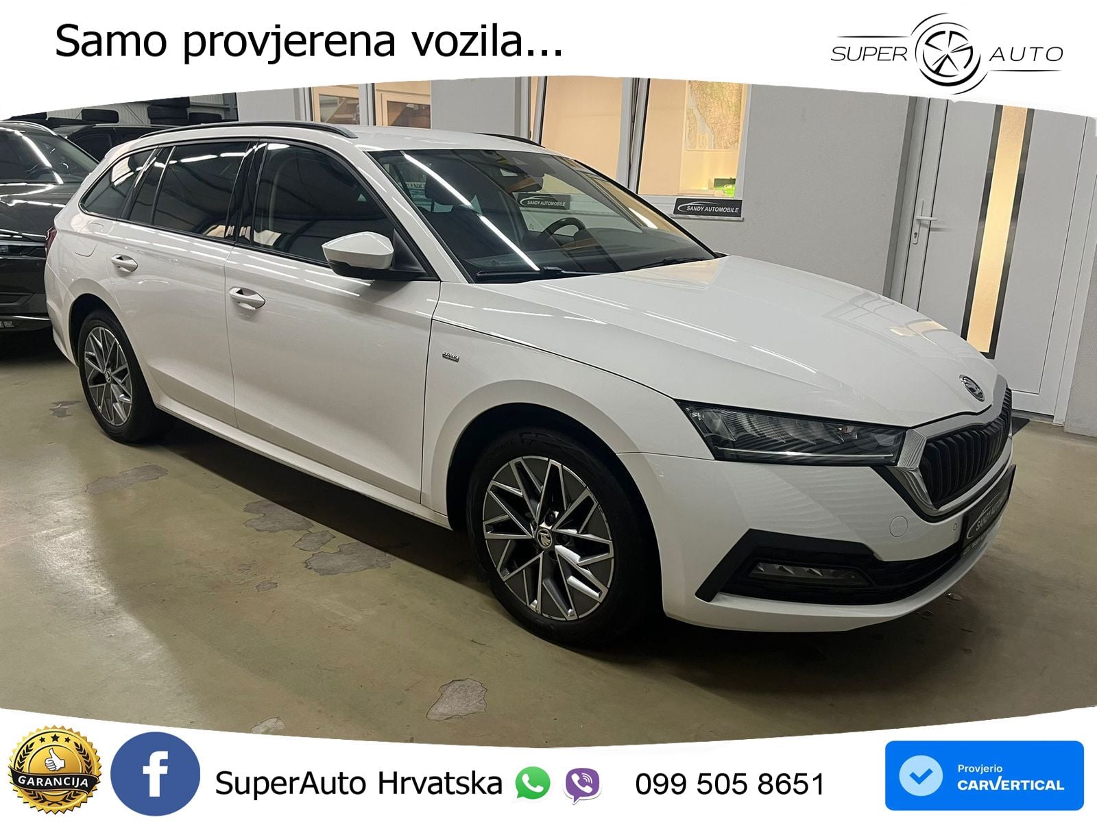 Škoda Octavia Combi 2.0 TDI (150 KS) DSG LED+GR SJED+ACC