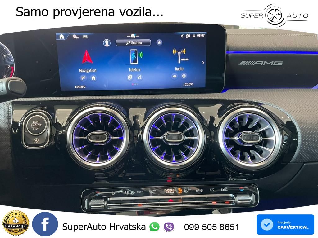 Mercedes-Benz AMG A 45 S 4MATIC+ AMG SPEEDSHIFT DCT 8G ACC+HEAD+GR SJED+360+PANO