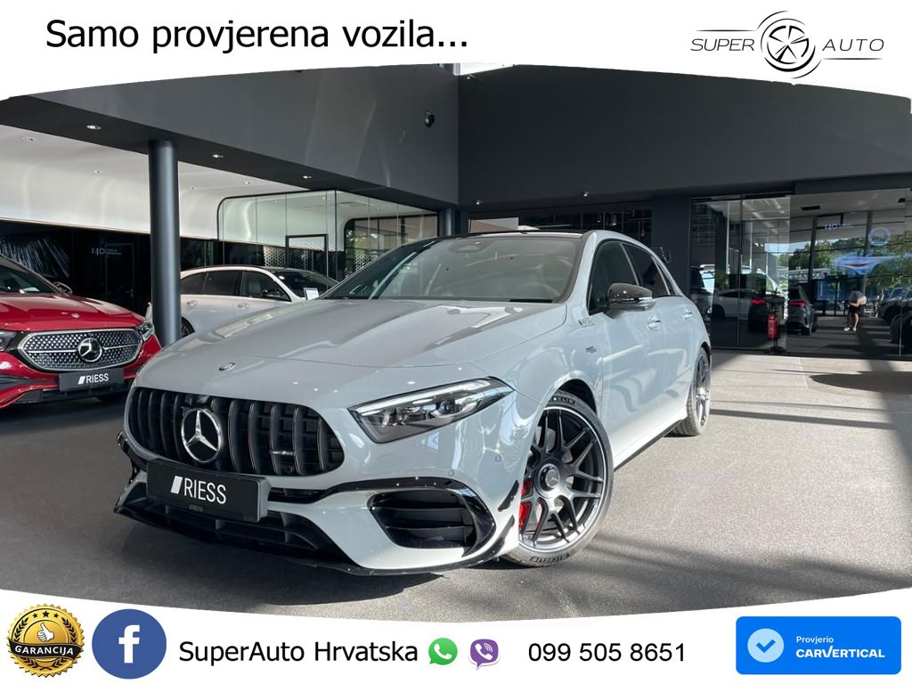 Mercedes-Benz AMG A 45 S 4MATIC+ AMG SPEEDSHIFT DCT 8G ACC+HEAD+GR SJED+360+PANO