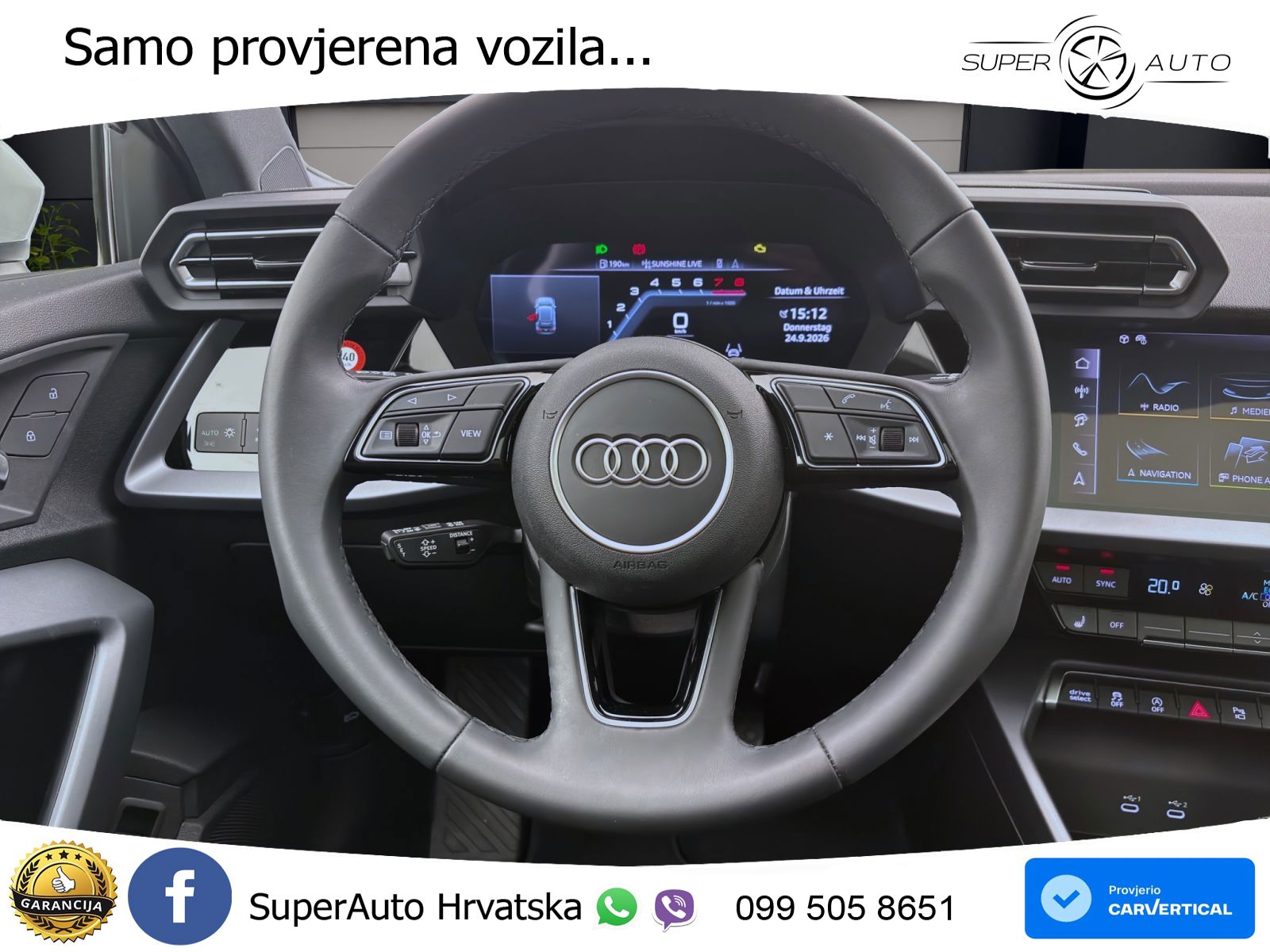 Audi A3 Sportback 30 TFSI (116 KS) Mild Hybrid S tronic LED+GR SJED+ACC