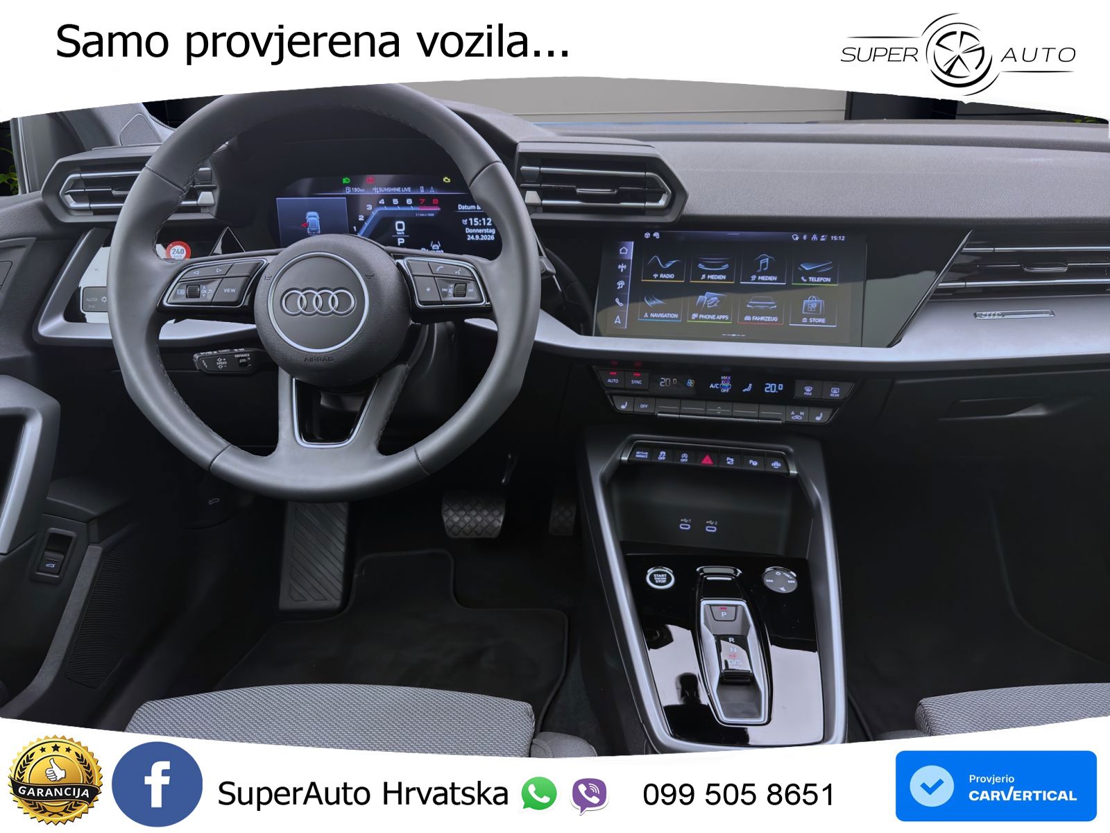 Audi A3 Sportback 30 TFSI (116 KS) Mild Hybrid S tronic LED+GR SJED+ACC