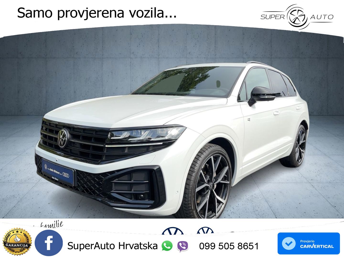 Volkswagen Touareg 3.0 V6 TDI (286 KS) 4MOTION Tiptronic R-Line ZRAČNI+ACC+GR SJED+KAM+PANO
