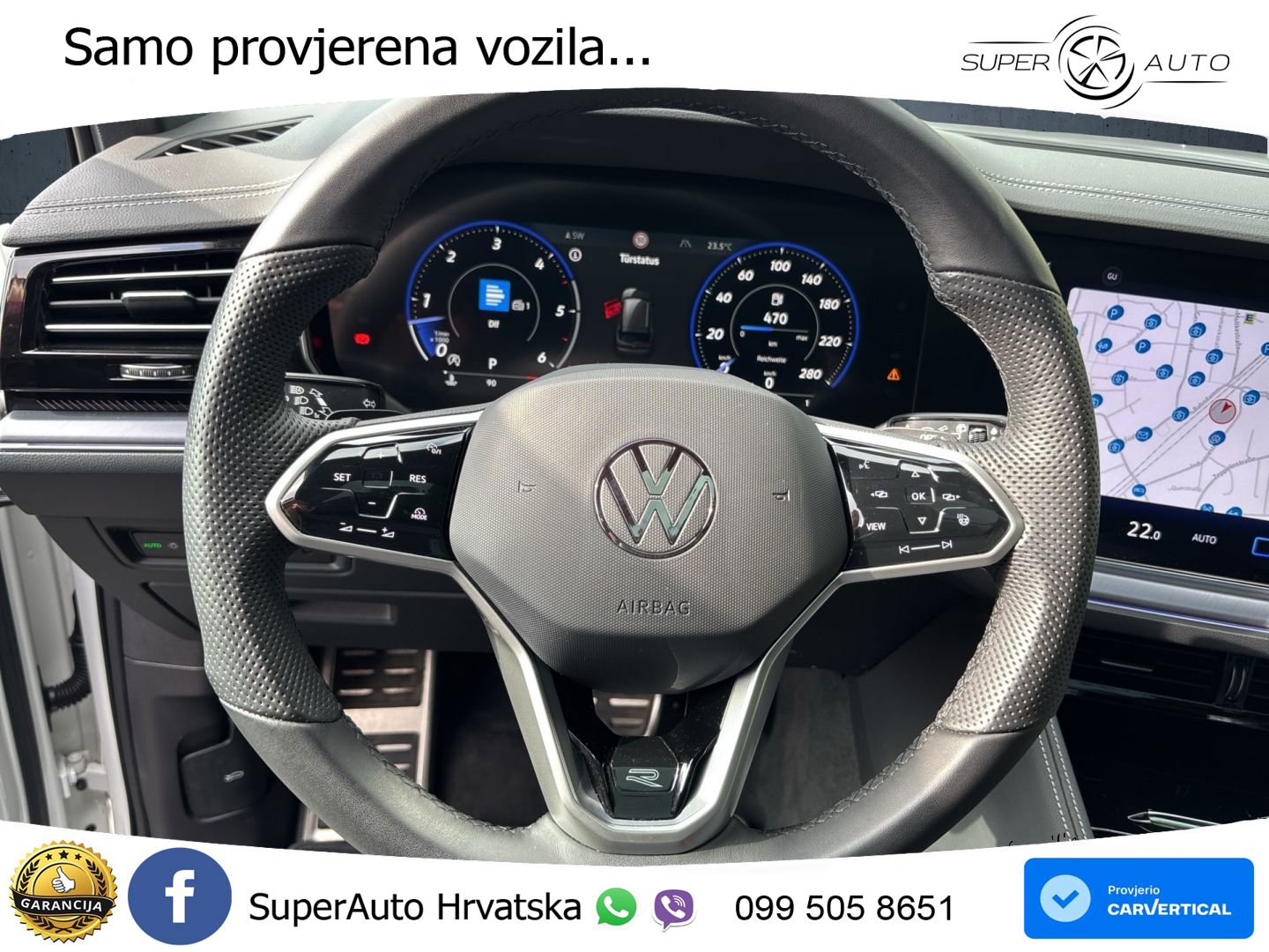 Volkswagen Touareg 3.0 V6 TDI (286 KS) 4MOTION Tiptronic R-Line ZRAČNI+ACC+GR SJED+KAM+PANO