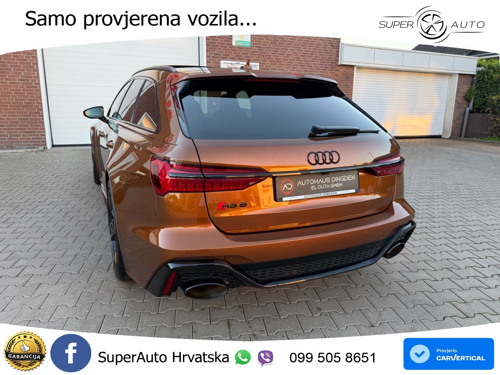 Audi RS6 Avant 4.0 TFSI V8 (600 KS) quattro Tiptronic ZRAČNI+ACC+GR SJED+KAM+PANO