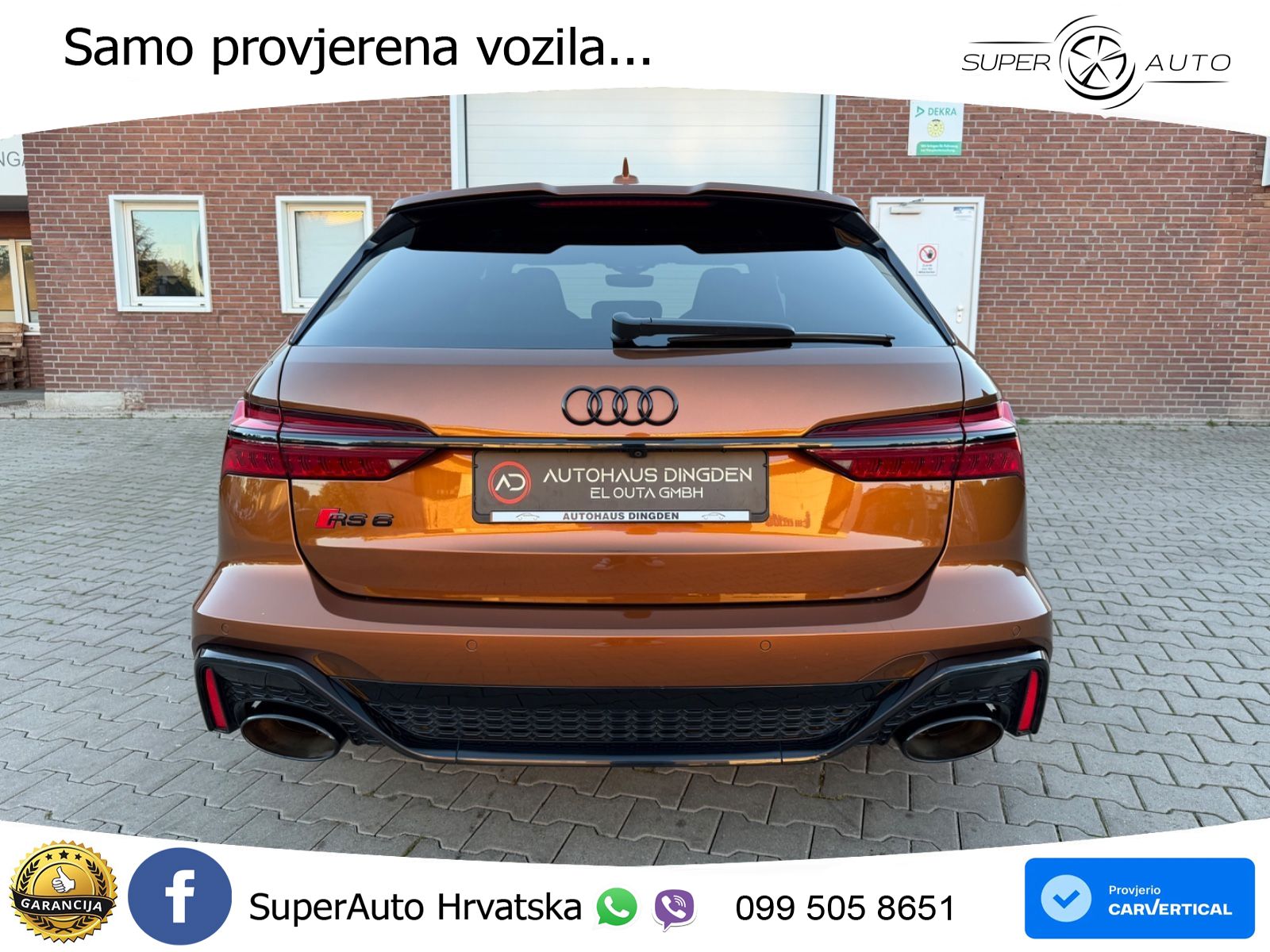 Audi RS6 Avant 4.0 TFSI V8 (600 KS) quattro Tiptronic ZRAČNI+ACC+GR SJED+KAM+PANO
