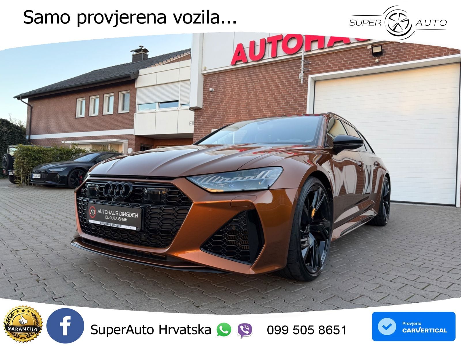 Audi RS6 Avant 4.0 TFSI V8 (600 KS) quattro Tiptronic ZRAČNI+ACC+GR SJED+KAM+PANO
