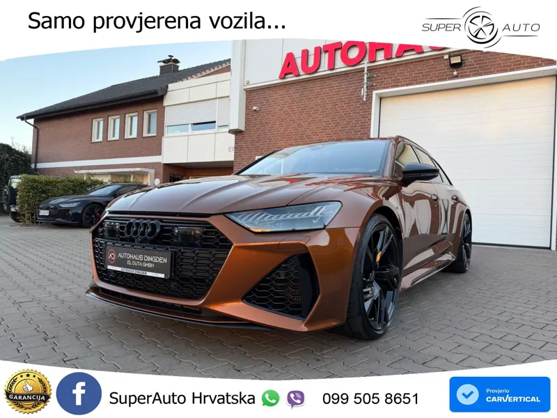 Audi RS6 Avant 4.0 TFSI V8 (600 KS) quattro Tiptronic ZRAČNI+ACC+GR SJED+KAM+PANO