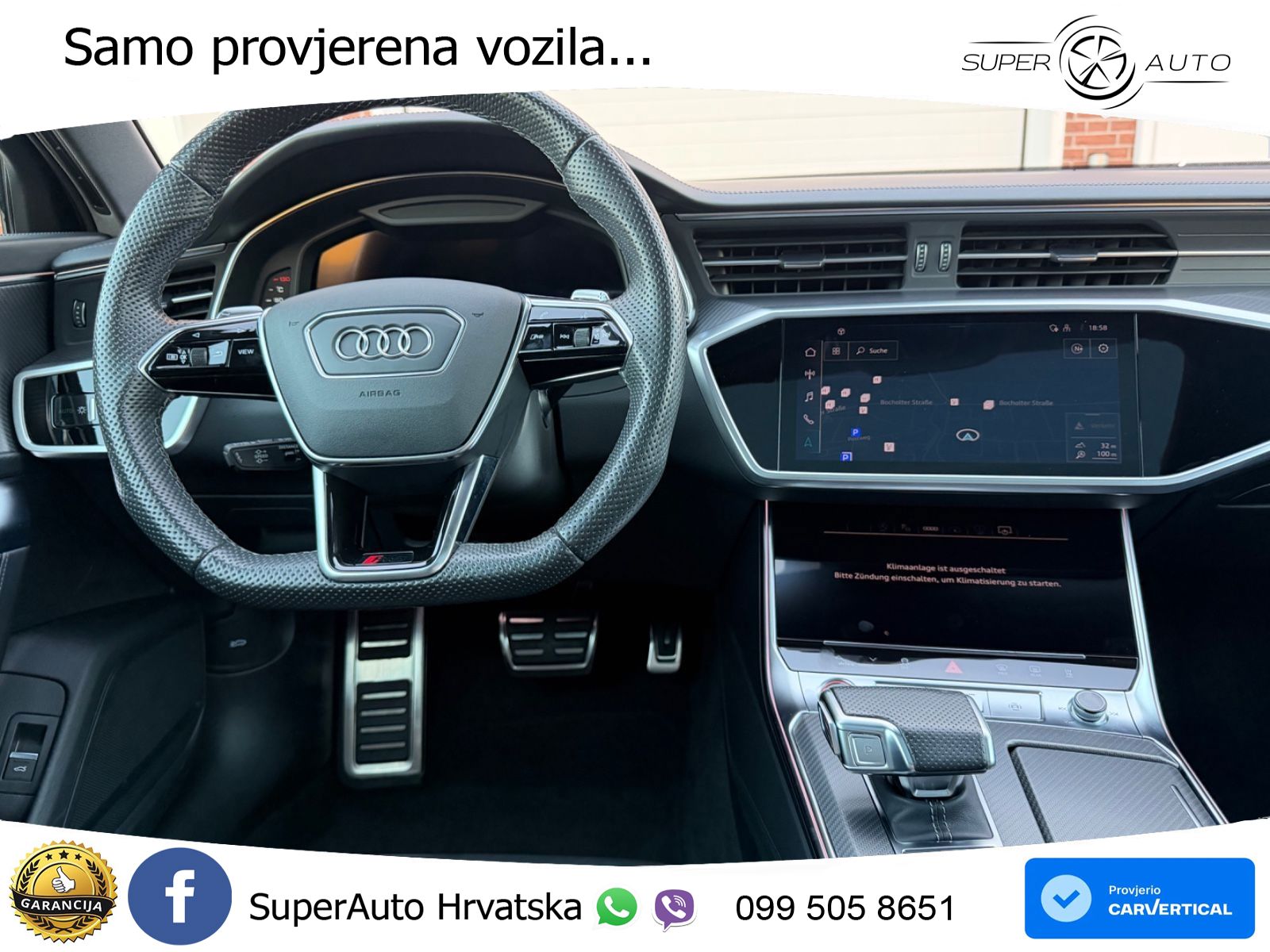 Audi RS6 Avant 4.0 TFSI V8 (600 KS) quattro Tiptronic ZRAČNI+ACC+GR SJED+KAM+PANO