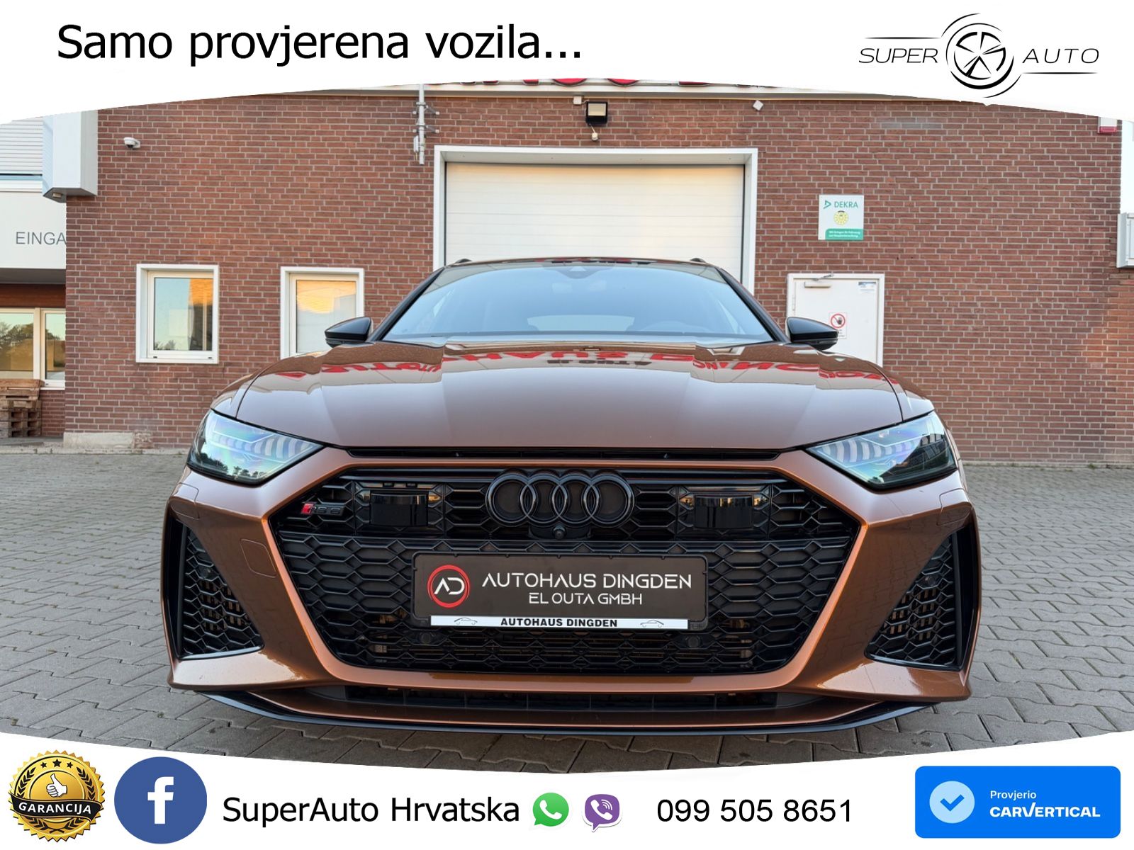 Audi RS6 Avant 4.0 TFSI V8 (600 KS) quattro Tiptronic ZRAČNI+ACC+GR SJED+KAM+PANO