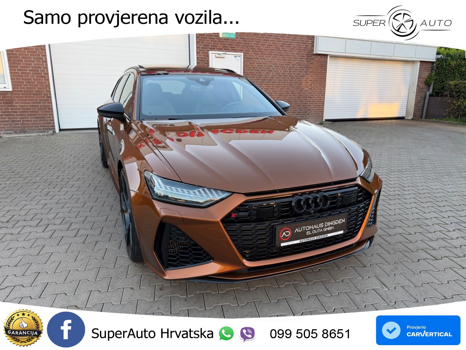 Audi RS6 Avant 4.0 TFSI V8 (600 KS) quattro Tiptronic ZRAČNI+ACC+GR SJED+KAM+PANO