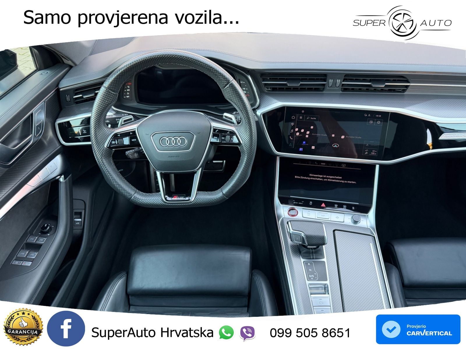 Audi RS6 Avant 4.0 TFSI V8 (600 KS) quattro Tiptronic ZRAČNI+ACC+GR SJED+KAM+PANO