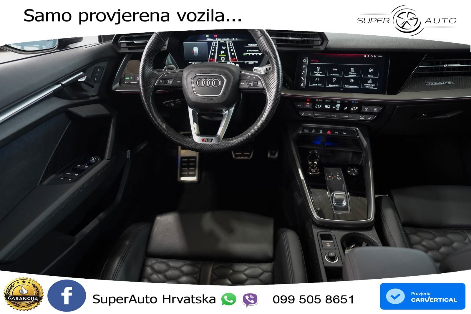 Audi RS3 Sportback 2.5 TFSI (400 KS) quattro S tronic LED+GR SJED+ACC