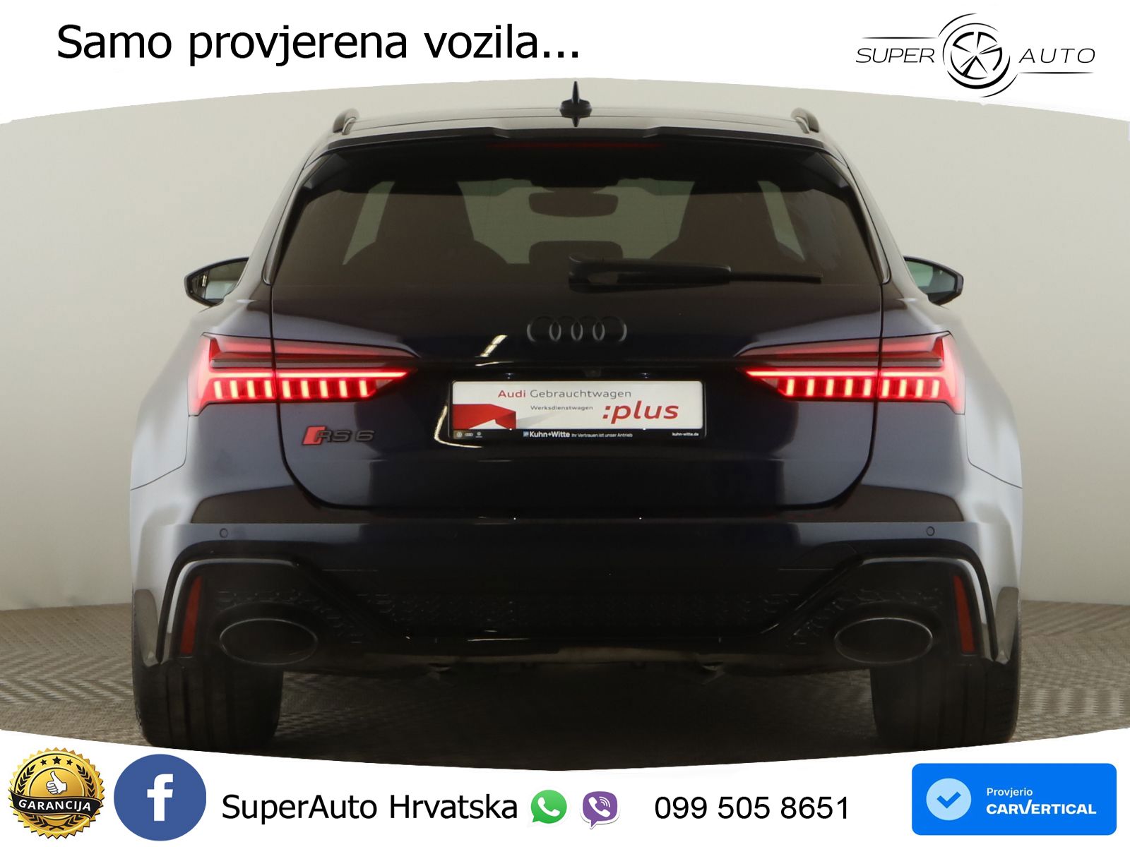 Audi RS6 Avant 4.0 TFSI V8 performance (630 KS)  quattro tiptronic Kuka MATRIX+GR SJED+KAM
