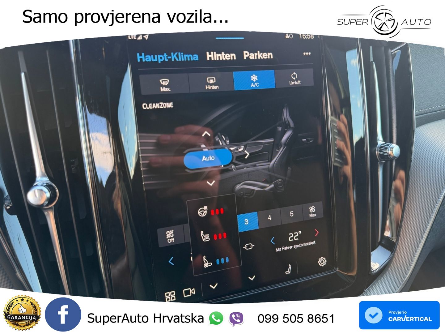 Volvo XC60 B5 Benzin AWD Geartronic ZRAČNI+ACC+GR SJED+KAM+PANO