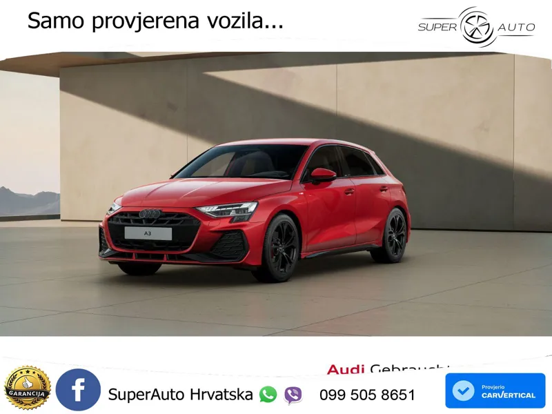 Audi A3 35 TFSI (150 KS) S tronic S line LED+GR SJED+ACC