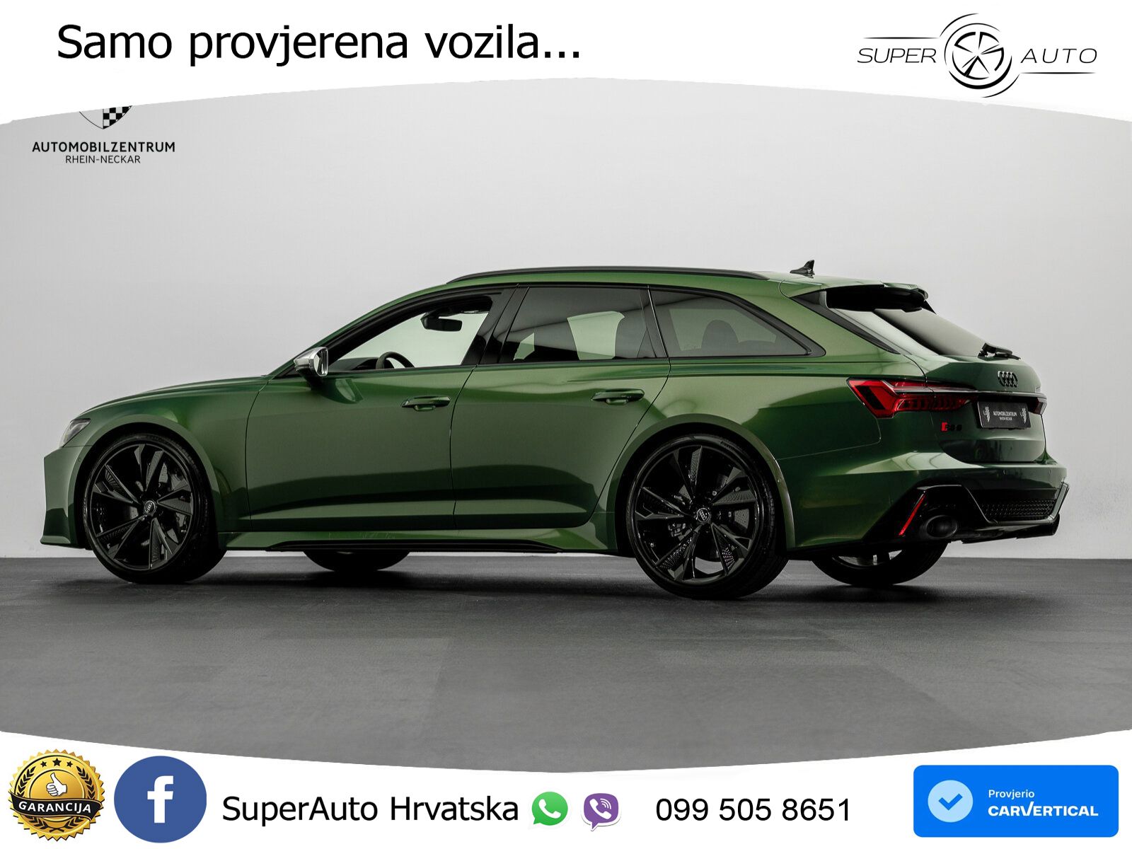 Audi RS6 Avant 4.0 TFSI V8 (600 KS) quattro Tiptronic ZRAČNI+ACC+GR SJED+KAM+PANO